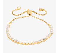 Isabella Verona Gold Tone Cubic Zirconia Toggle Bracelet SBBCSRI17XXXA0-G