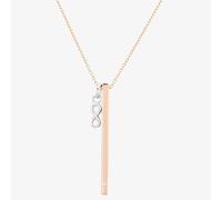 Isabella Verona Rose Gold tone Bar and Infinity Pendant NES-973-1