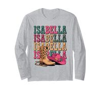 Isabella Western Cowgirl Country Personalized Birthday Long Sleeve T-Shirt