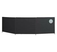 Isabella Windscreen Three Sided Acrylic Framed Windbreak - Granite