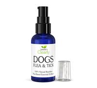 Isabella's Clearly DOGS, Natural Topical Formula for Ticks and Fleas with Essential Oils of Cedarwood, Peppermint, Lavender, Lemongrass | Made in USA (60 ml)