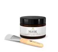 Isabella's Clearly MASK, Deep Pore Cleansing Charcoal Face Mask with Anti Ageing Hyaluronic Acid | Natural Skin Care for Wrinkles, Blackheads, Large Pores, Acne | Includes Applicator Brush