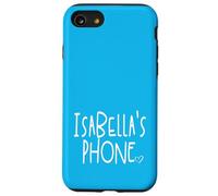 Isabella's Phone Isabella Personalized Name White Aqua Blue Case for iPhone SE (2020) / 7 / 8