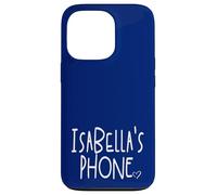 Isabella's Phone Isabella Personalized Name White Blue Case for iPhone 13 Pro