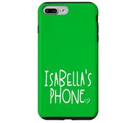 Isabella's Phone Isabella Personalized Name White Green Case for iPhone 7 Plus/8 Plus