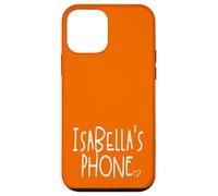 Isabella's Phone Isabella Personalized Name White Orange Case for iPhone 12 mini