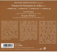 ISABELLE FAUST ALEXANDER MELNIKOV - MOZART SONATAS FOR FORTEPIANO & VIO NEW CD