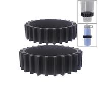 iSaddle Car Cup Holder Cup Keeper Beverage Bands - Silicone Elastic Car Cup Holder Gap Filler Compatible with Yeti Ramblers Hydro Flasks Most 12-46oz Bottles Soda Cans & Cup Holder Expander (2 Pack)