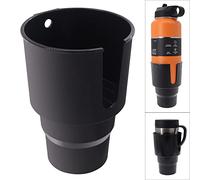 iSaddle Large Car Cup Holder Adapter Compatible with Hydro Flask 32oz 40oz 50/50 Flask, Yeti 24/30/36oz, Nalgene 32oz Coffee Mugs - Car Interior Accessory Big Bottles Car Cup Holder (Up to 3.8 Inches)