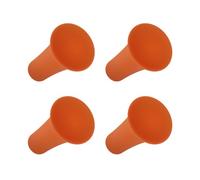 iSaddle Rubber Cap for X-Grip Mount Holder Compatible with RAM Bicycle Motorcycle Phone Holder Stand - Non-Slip Phone Mount Bracket Cap Replacement for X-Grip Rubber Cap RAP-UN-CAP-4U (4PCS Orange)
