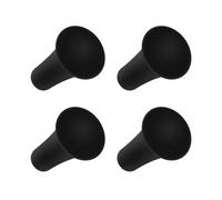 iSaddle Rubber Cap for X-Grip Mount Holder Compatible with RAM Bicycle Motorcycle Phone Holder Stand - Non-Slip Phone Mount Bracket Cap Replacement for X-Grip Rubber Cap RAP-UN-CAP-4U (4PCS Black)