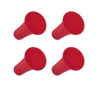 iSaddle Rubber Cap for X-Grip Mount Holder Compatible with RAM Bicycle Motorcycle Phone Holder Stand - Non-Slip Phone Mount Bracket Cap Replacement for X-Grip Rubber Cap RAP-UN-CAP-4U (4PCS Red)