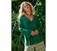 Isadora Reversible Sweater Tunic by free-est at Free People in Vivid Green, Size: XS - female