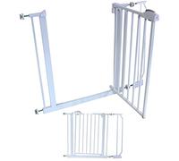 iSafe Deluxe Stair Gate 90° Stop Open & Auto-Close StairGate (+ 10 cm Extension)