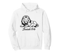 Isaiah 11-6 Lion and the Lamb Bible Verse Christian Peace Pullover Hoodie