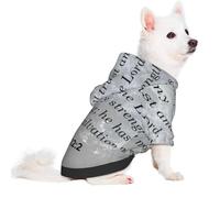 Isaiah 12 2 Dog Hoodie, Winter Warm Stretchy Pet Sweater for Small Medium and Large Dogs Medium