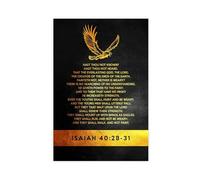 Isaiah 40 28 31 Modern Wall Prints Abstract Geometric Minimalist Art Framed Canvas Prints For Office Bedroom Wall Decor 12x18inch(30x45cm)