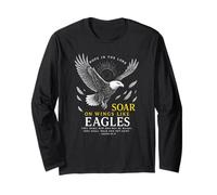 Isaiah 40:31 Christian Faith Inspirational Eagle Scripture Long Sleeve T-Shirt