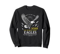 Isaiah 40:31 Christian Faith Inspirational Eagle Scripture Sweatshirt
