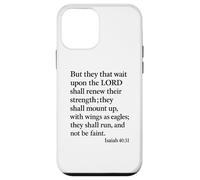 Isaiah 40:31 Mount Up With Wings As Eagles Bible Verse Pray Case for iPhone 12 mini