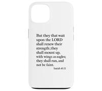 Isaiah 40:31 Mount Up With Wings As Eagles Bible Verse Pray Case for iPhone 13