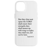 Isaiah 40:31 Mount Up With Wings As Eagles Bible Verse Pray Case for iPhone 14 Plus
