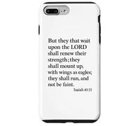 Isaiah 40:31 Mount Up With Wings As Eagles Bible Verse Pray Case for iPhone 7 Plus/8 Plus