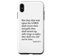 Isaiah 40:31 Mount Up With Wings As Eagles Bible Verse Pray Case for iPhone XS Max