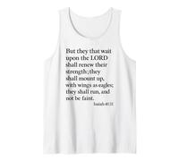 Isaiah 40:31 Mount Up with Wings As Eagles Bible Verse Pray Tank Top