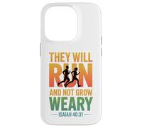 Isaiah 40:31 - They will run & not grow weary Case for iPhone 14 Pro