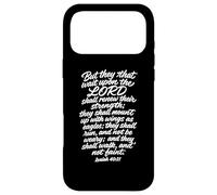 Isaiah 40:31Mount Up With Wings As Eagles Bible Verse Script Case for iPhone 17 Pro Max