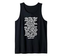 Isaiah 40:31Mount Up with Wings As Eagles Bible Verse Script Tank Top