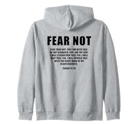 Isaiah 41:10 Fear Not Bible Promise of Protection & Blessing Zip Hoodie
