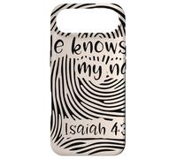Isaiah 43 1 He Knows My Name Fingerprint Thumbprint Art Case for iPhone Air