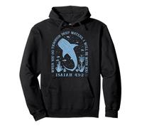Isaiah 43:2 Beach Whale Shark Christian Jesus Ready to Press Pullover Hoodie