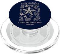 Isaiah 43:2 Bible Quote Clothing Deep Waters Christian PopSockets PopGrip for MagSafe