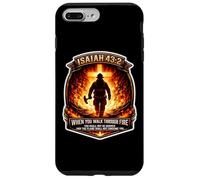 Isaiah 43 2 Firefighter Fire Prayer Bible Verse Jesus Cross Case for iPhone 7 Plus/8 Plus