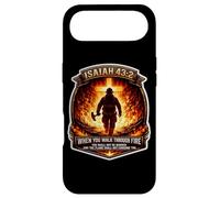 Isaiah 43 2 Firefighter Fire Prayer Bible Verse Jesus Cross Case for iPhone Air