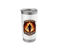 Isaiah 43 2 Firefighter Fire Prayer Bible Verse Jesus Cross Stainless Steel Insulated Tumbler