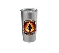 Isaiah 43 2 Firefighter Fire Prayer Bible Verse Jesus Cross Stainless Steel Insulated Tumbler
