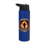 Isaiah 43 2 Firefighter Fire Prayer Bible Verse Jesus Cross Stainless Steel Insulated Water Bottle