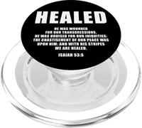 Isaiah 53:5 Bible Verse Promise of Healing and Health Faith PopSockets PopGrip for MagSafe