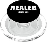 Isaiah 53:5 Bible Verse Promise of Healing and Health Faith PopSockets PopGrip for MagSafe