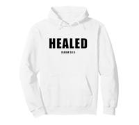 Isaiah 53:5 Bible Verse Promise of Healing and Health Faith Pullover Hoodie