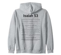 Isaiah 53 in the KJV (black text) Zip Hoodie