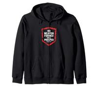 Isaiah 54 17 No Weapon Formed Shall Prosper Bible Verse Zip Hoodie