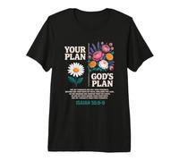 Isaiah 55 8 9 Bible Verse God Plan Christ Religious Floral Premium T-Shirt