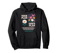 Isaiah 55 8 9 Bible Verse God Plan Christ Religious Floral Pullover Hoodie