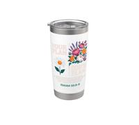 Isaiah 55 8 9 Bible Verse God Plan Christ Religious Floral Stainless Steel Insulated Tumbler