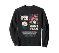 Isaiah 55 8 9 Bible Verse God Plan Christ Religious Floral Sweatshirt